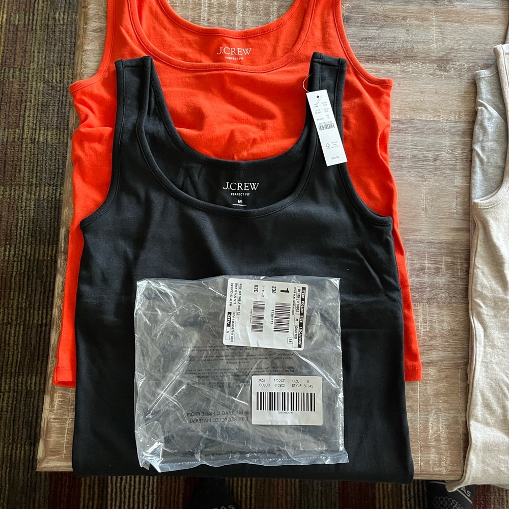 J Crew Shelf Tank Tops